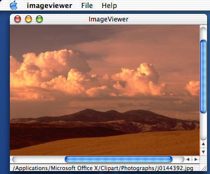 Image viewer on MacOS X